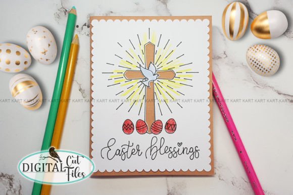 Christian Easter Card SVG: Graphics for Local Crafts