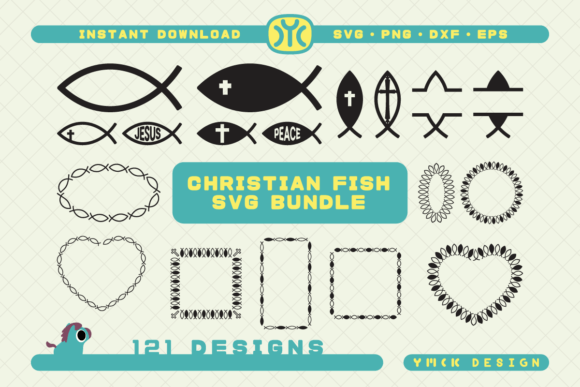 Christian Fish SVG Bundle: Graphics for Faith Crafts