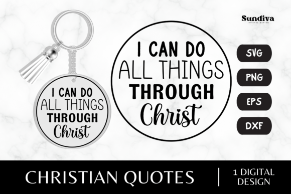 Christian Sayings for Keychain SVG 3: Graphics & Crafts