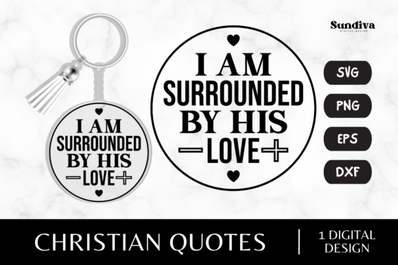 Christian Sayings Keychain SVG 4: Graphics for Crafts