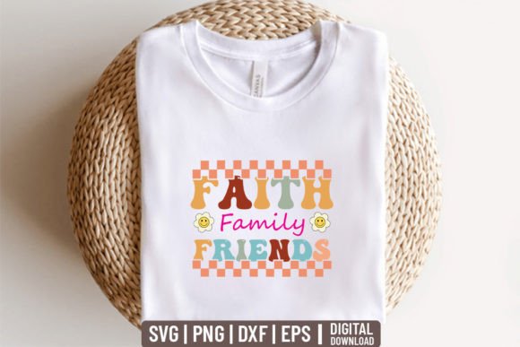 Faith Family Friends Graphics for Retro Crafts