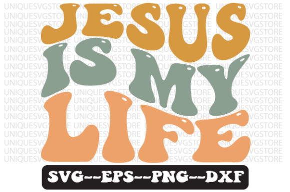 JESUS is MY LIFE Wavy Retro SVG: Graphics & Crafts Review