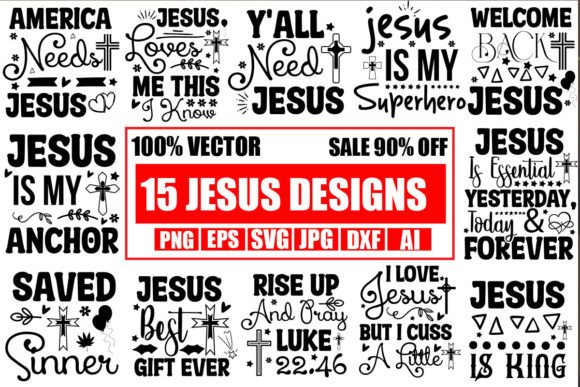 Jesus SVG Bundle: Graphics & Crafts for Faith Brands