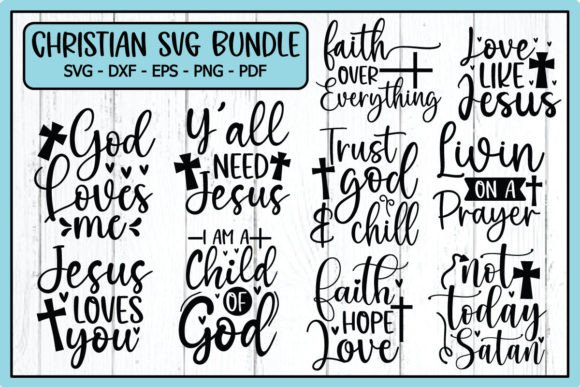 Jesus SVG Bundle Graphics for Faith Crafts