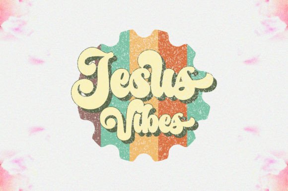 Jesus Vibes Sublimation Graphics for Faith Crafts